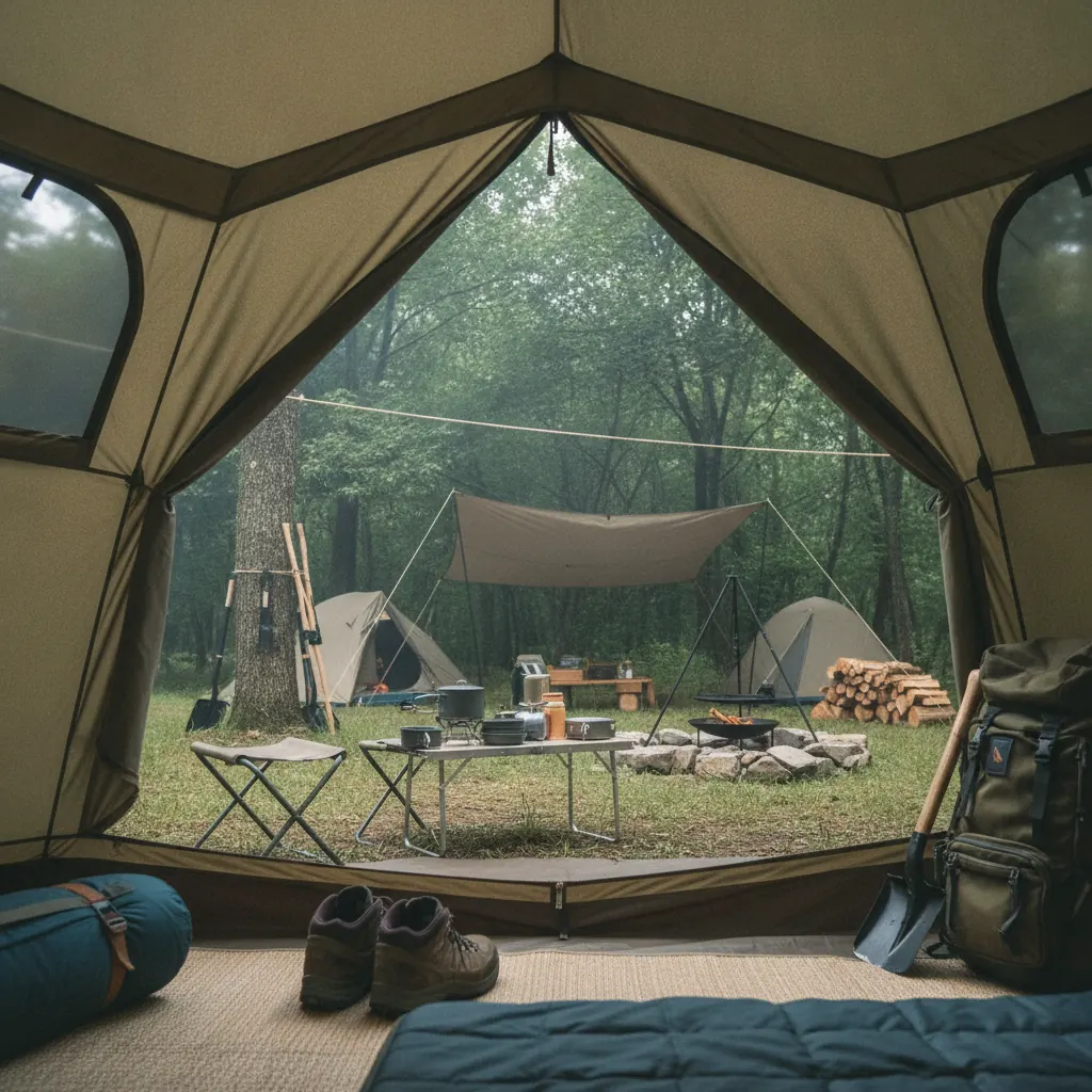 Zoning du campement : répartition méthodique des espaces